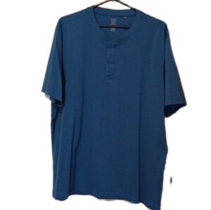 -- Men's Blue Henley Shirt